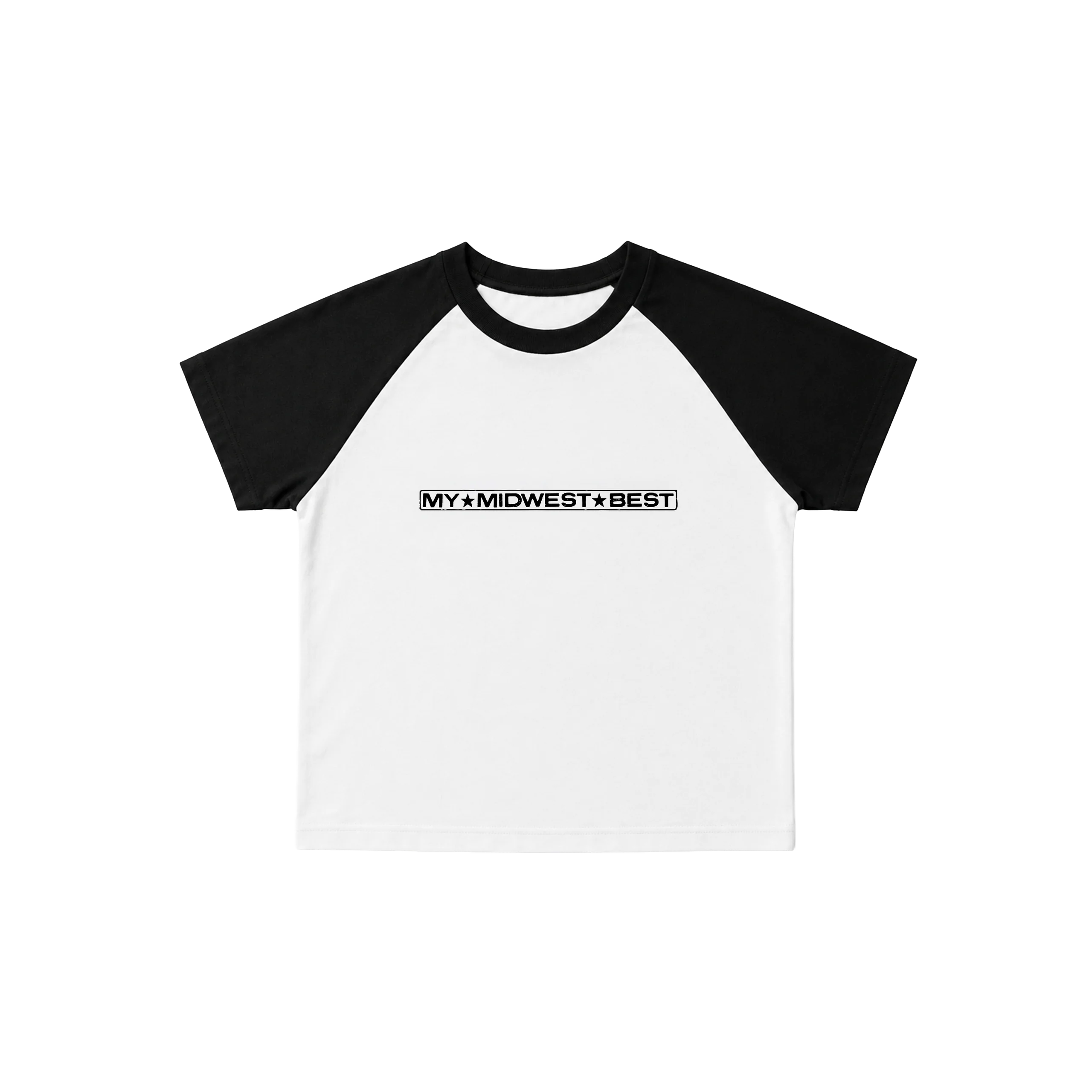 My Midwest Best Baby Tee (Ladies) with Contrast Sleeves