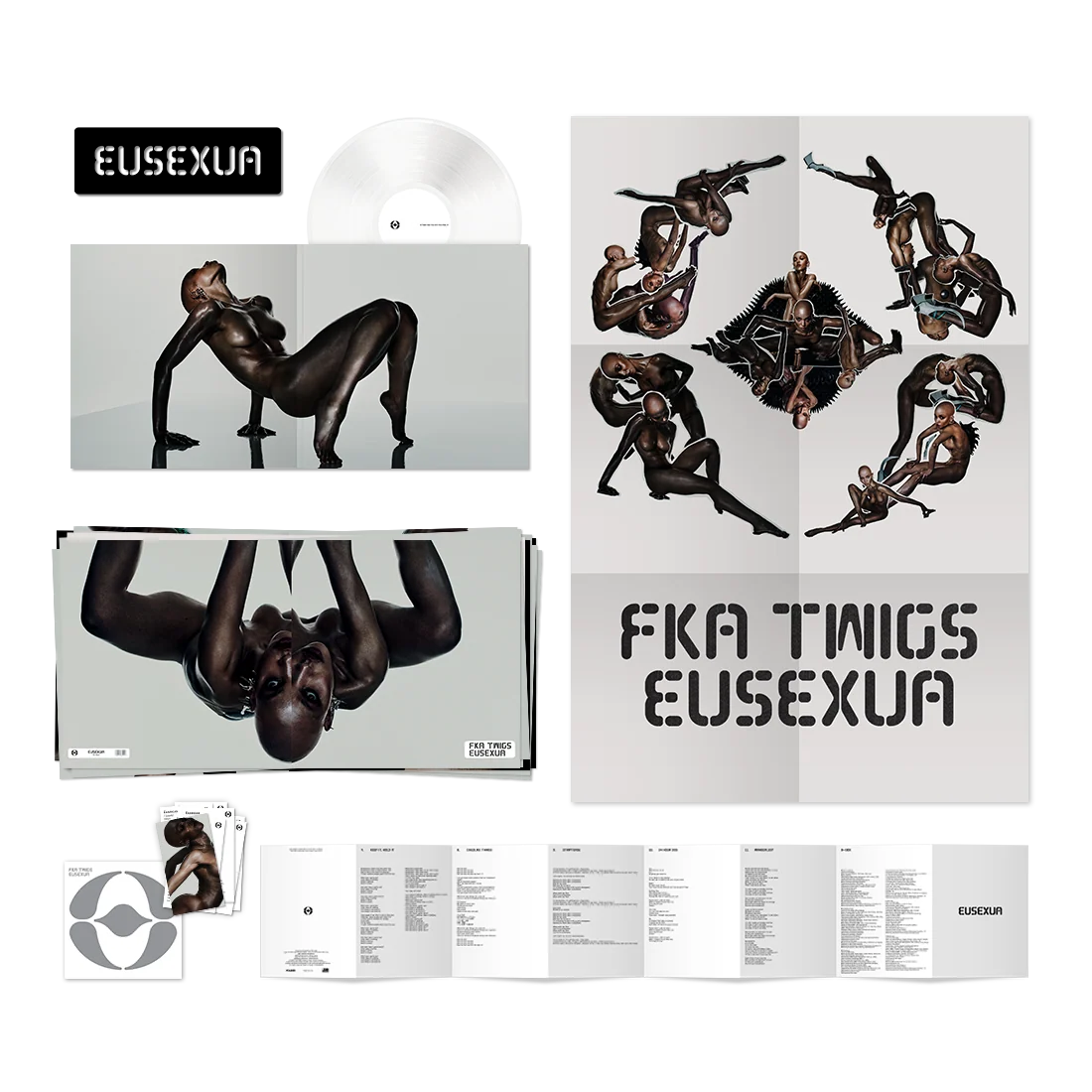 EUSEXUA 官网独家透明黑胶 LP，含海报和明信片