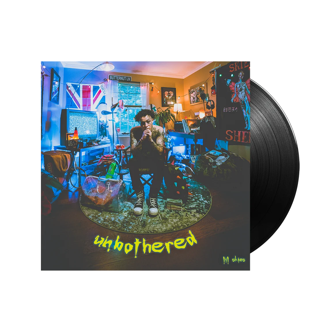 Lil Skies Unbothered Vinyl LP on Standard Black Vinyl