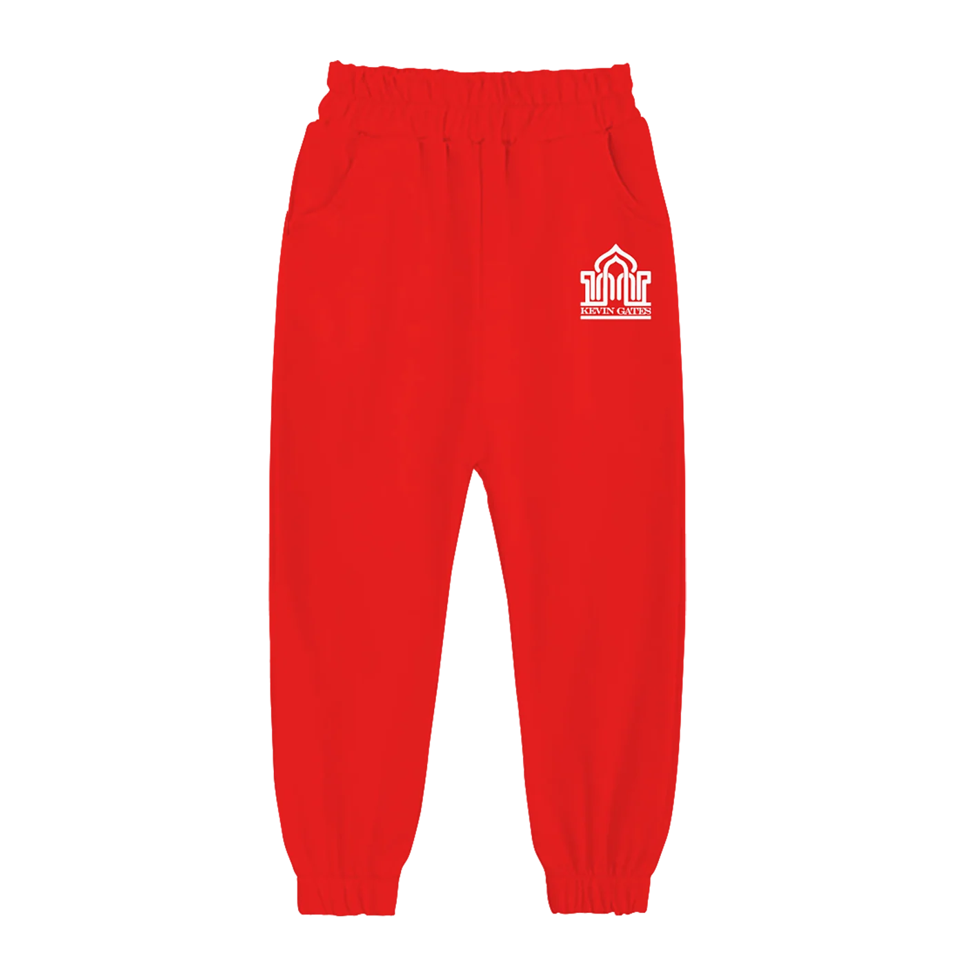Kevin Gates Khaza Logo Youth Sweatpants in Red