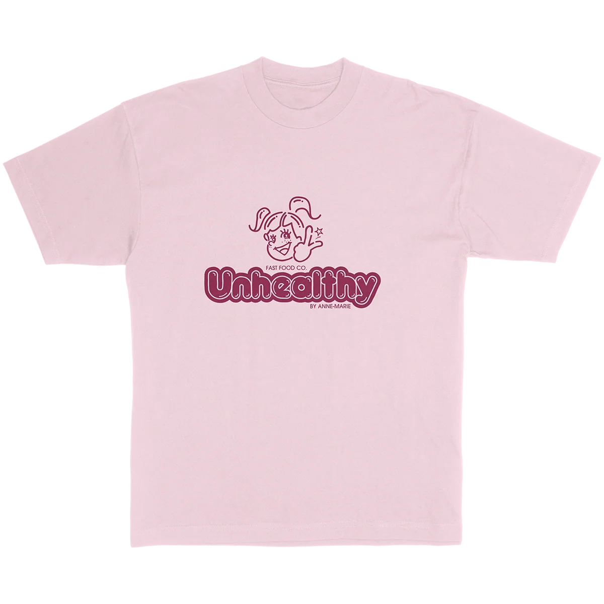 Anne-Marie Unhealthy Fast Food Co. Oversized T-Shirt