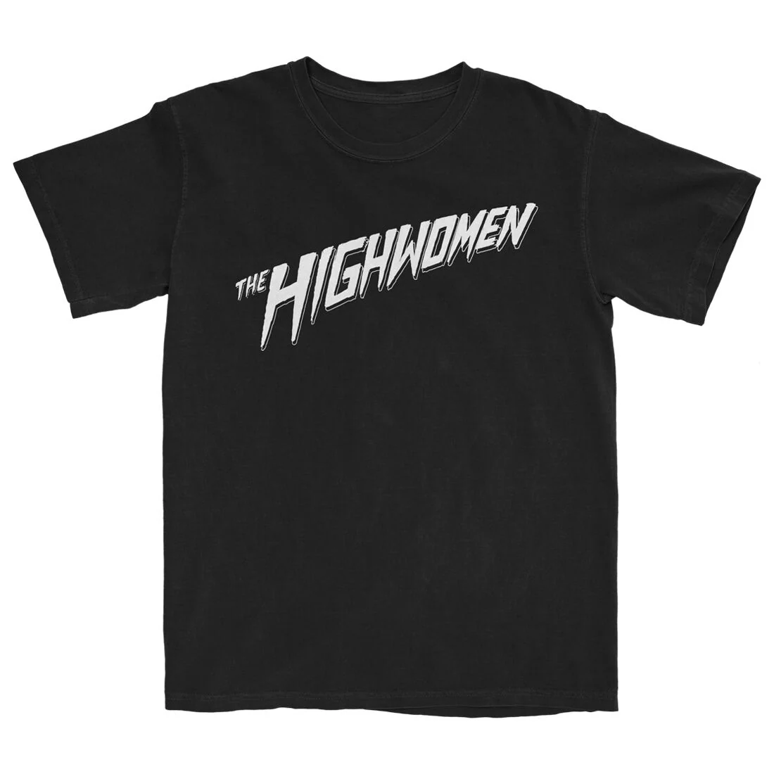 Super Highwomen T-Shirt with White Print on Black Cotton