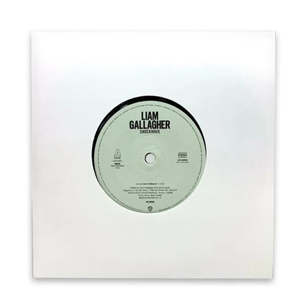 Shockwave 7" Single Liam Gallagher Black Vinyl with Etched B-Side