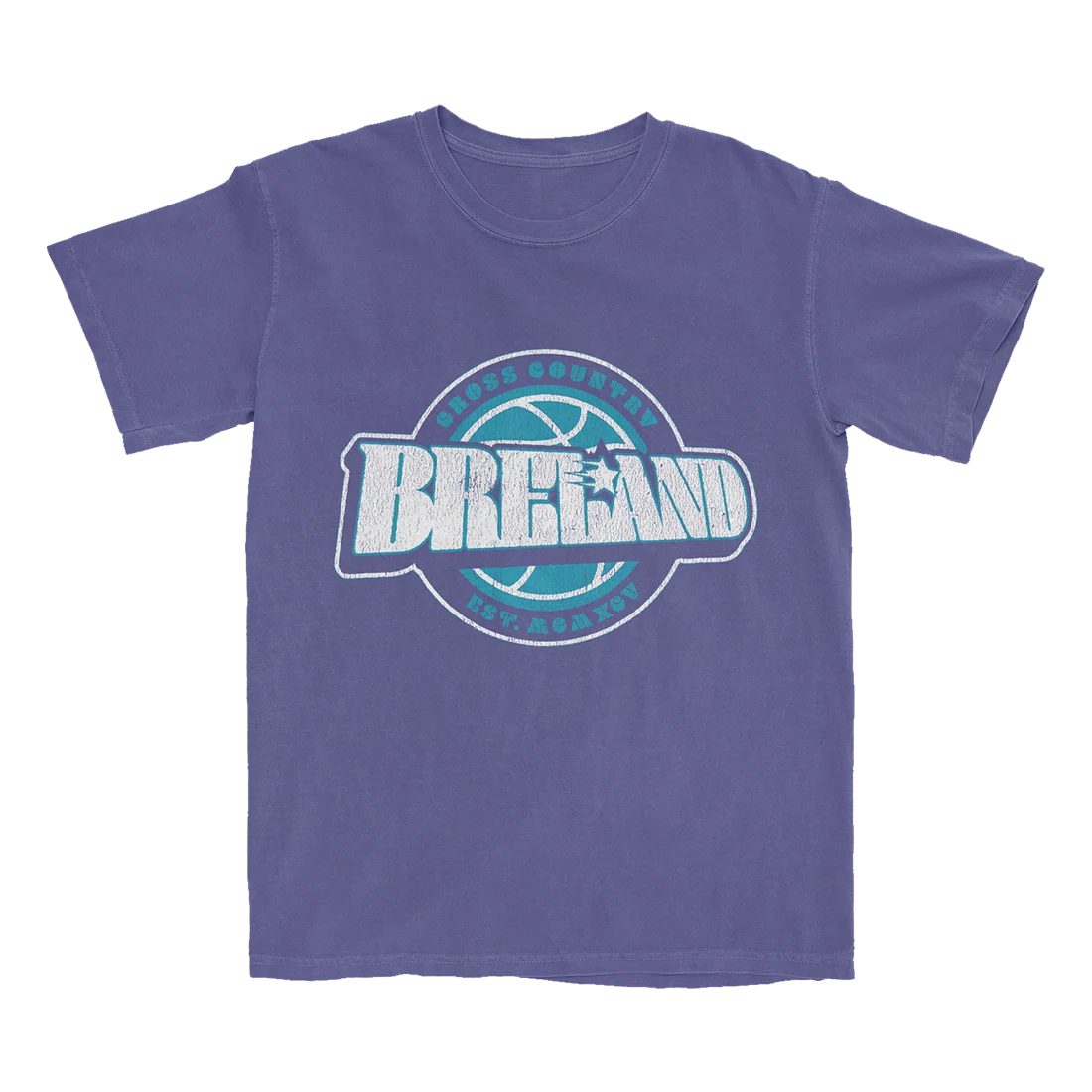 BRELAND 90’s Basketball Shirt with Purple Unisex Tee