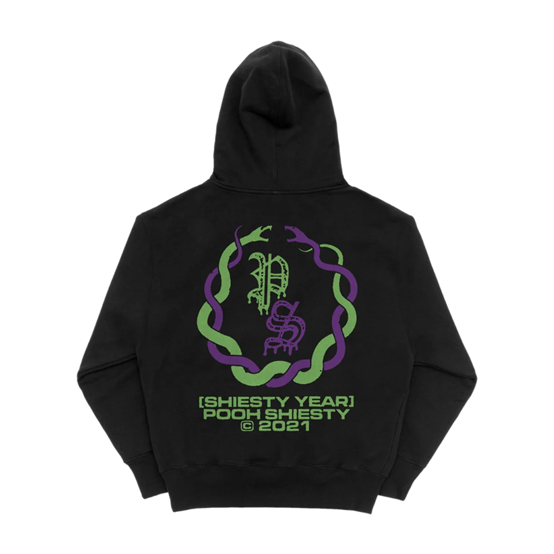 Pooh Shiesty U Snake Hoodie with Front and Back Graphics