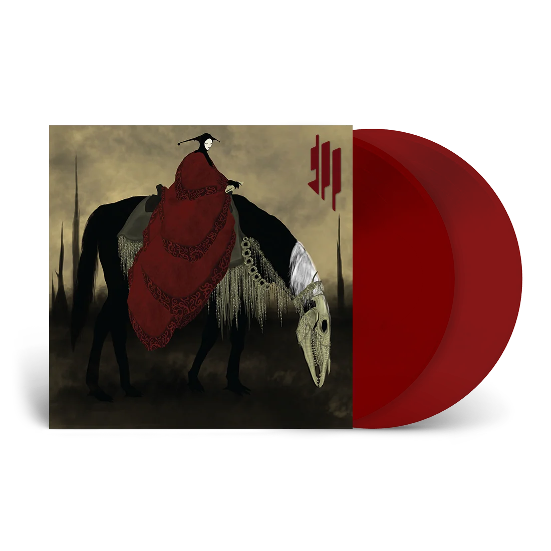 Skrillex Quest For Fire on Translucent Ruby 12 Inch 2LP Vinyl