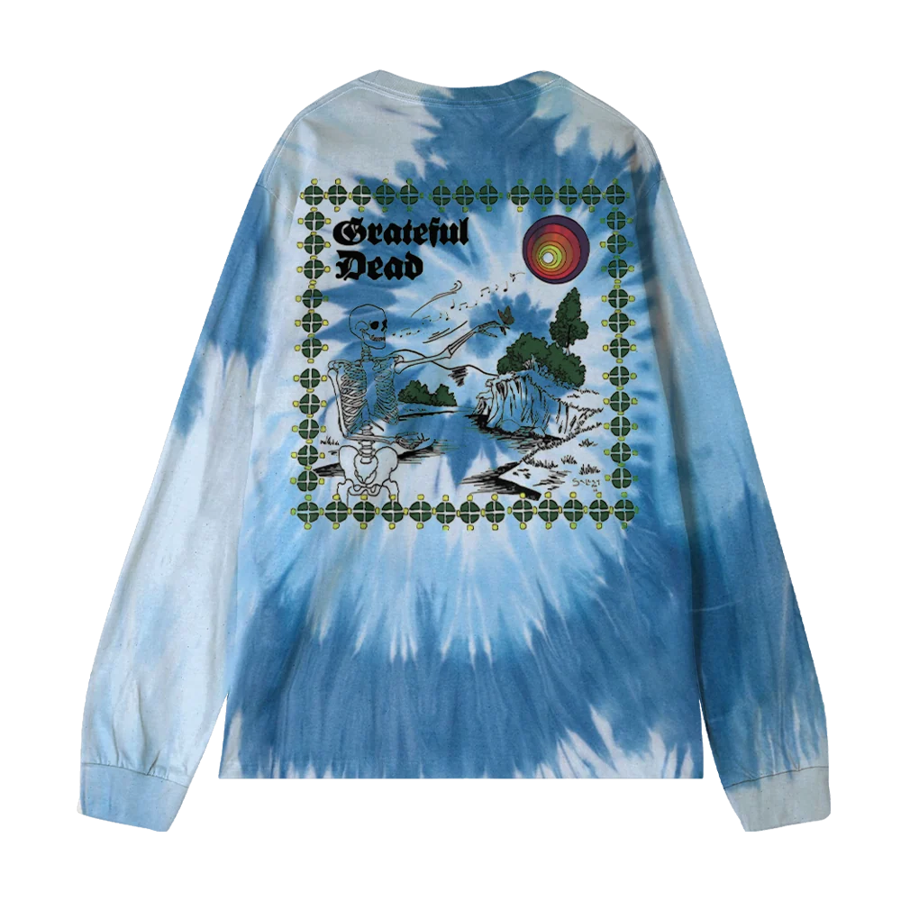 Grateful Dead Cosmic Tie Dye Long Sleeve in Blue