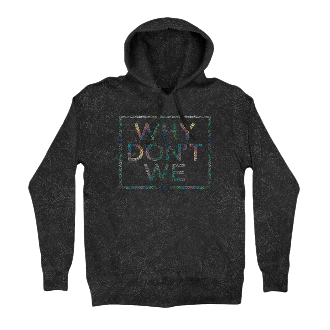Why Don't We Black Friday Hoodie with Multicolored Logo