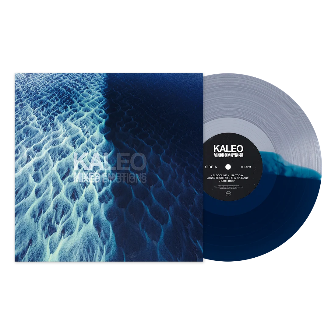 KALEO Mixed Emotions Vinyl Blue and Clear Split Colored