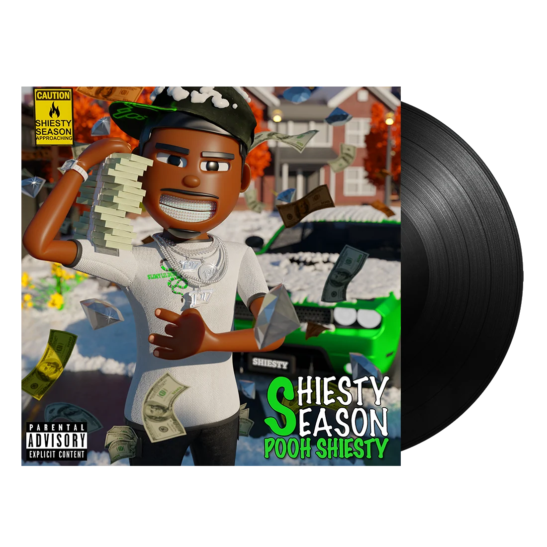 Pooh Shiesty Shiesty Season Album on Black Vinyl