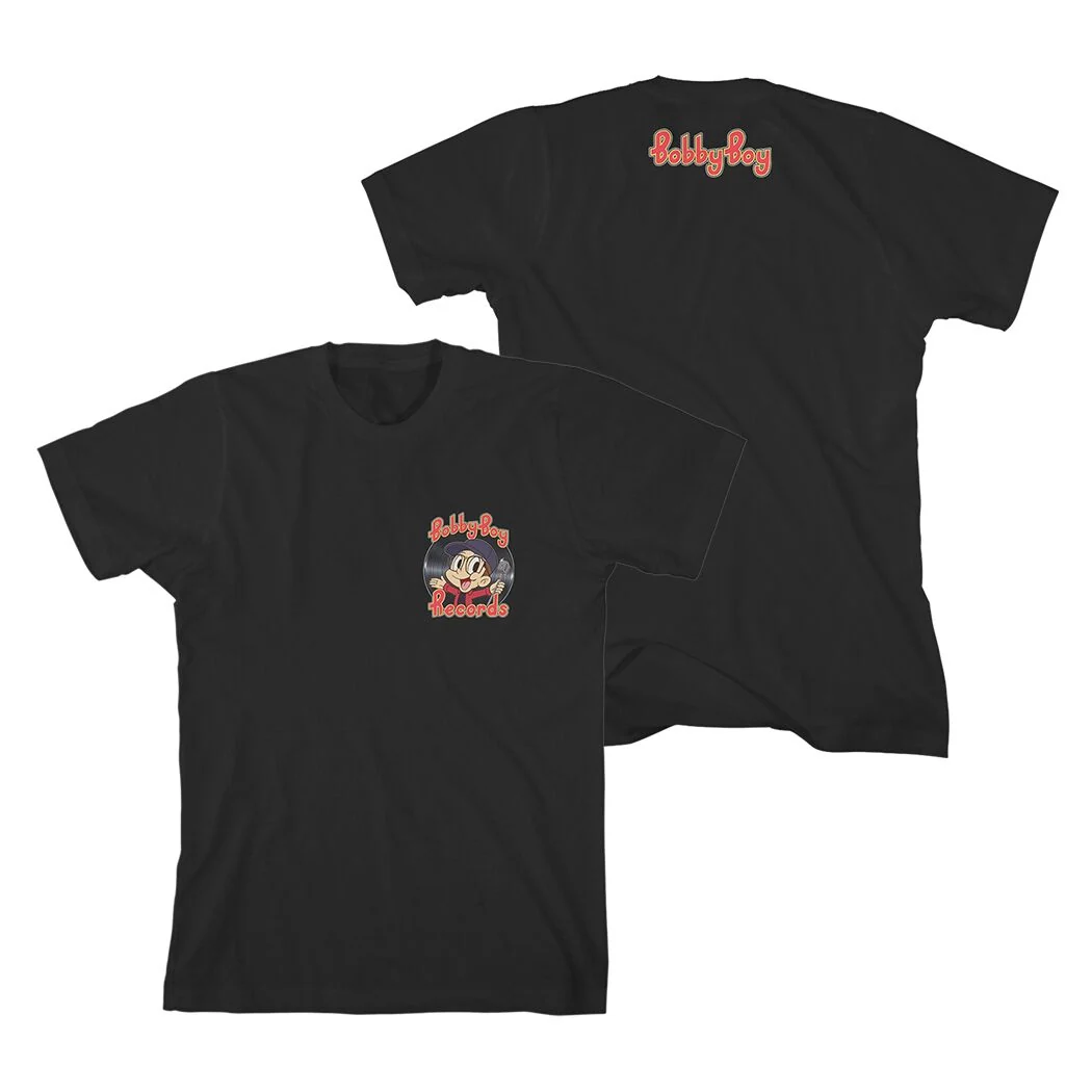 Bobby Boy Records Little Bobby T-Shirt in Black, Classic Fit