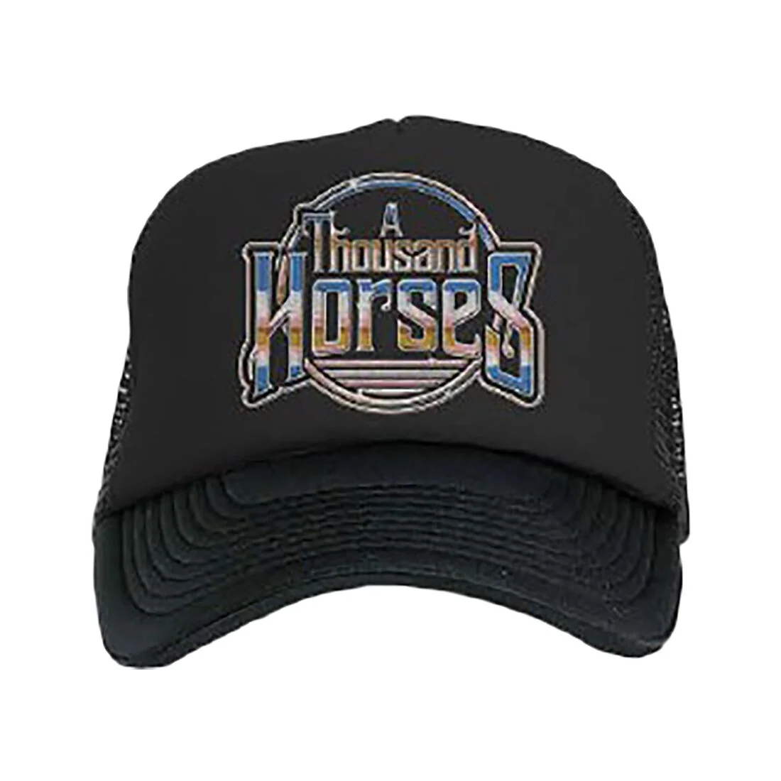 A Thousand Horses Chrome Horse Trucker Hat