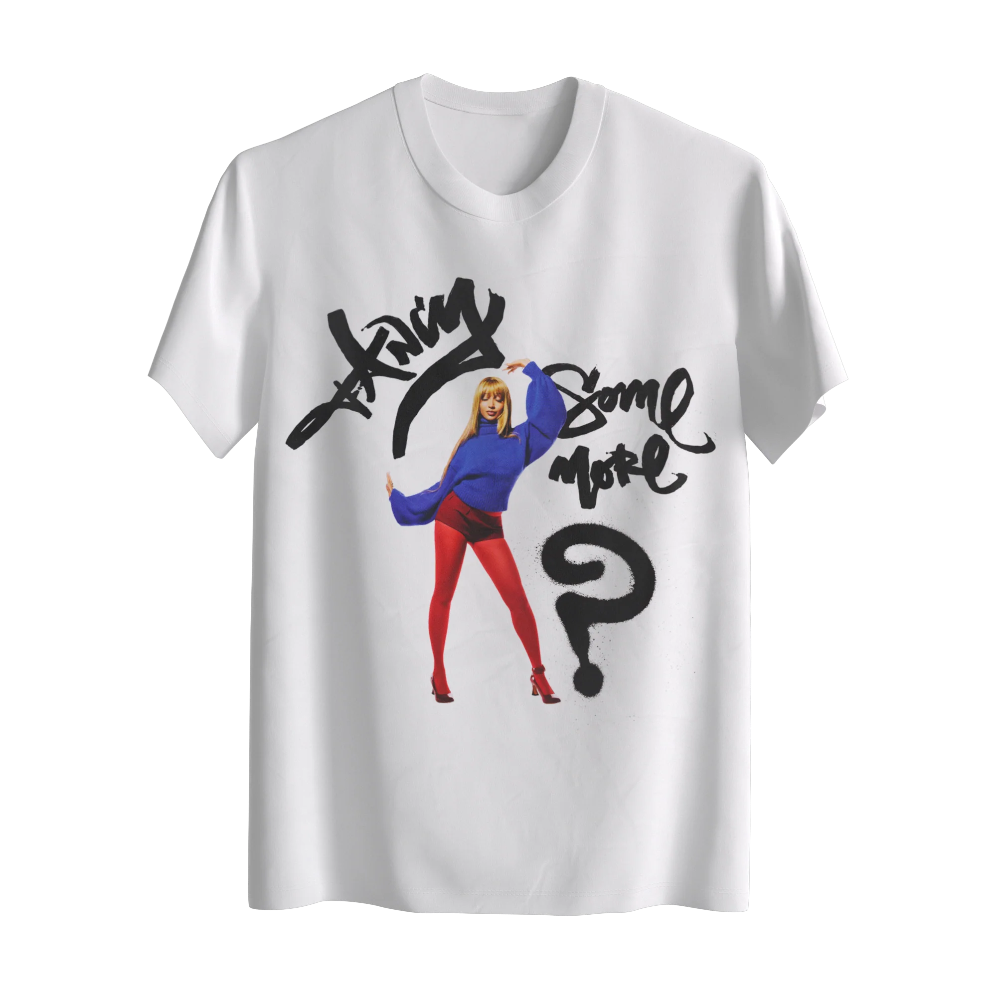 PinkPantheress 'Fancy Some More?' White Unisex Heavyweight T-Shirt