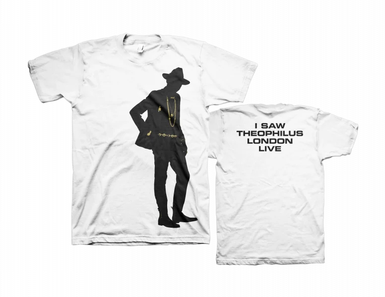 I Saw Theophilus London Live T-Shirt in White Slim Fit