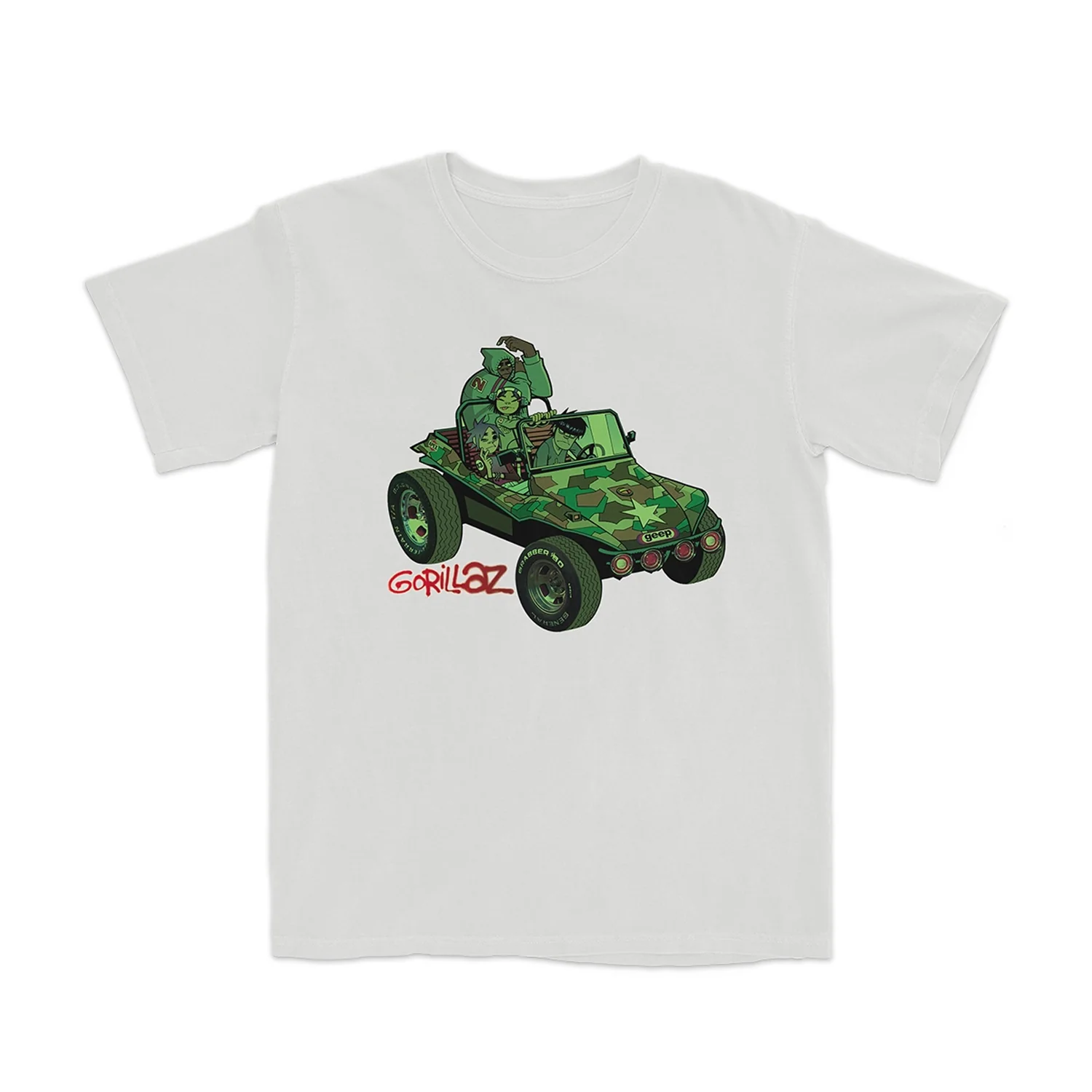 Group Green Geep White T Shirt