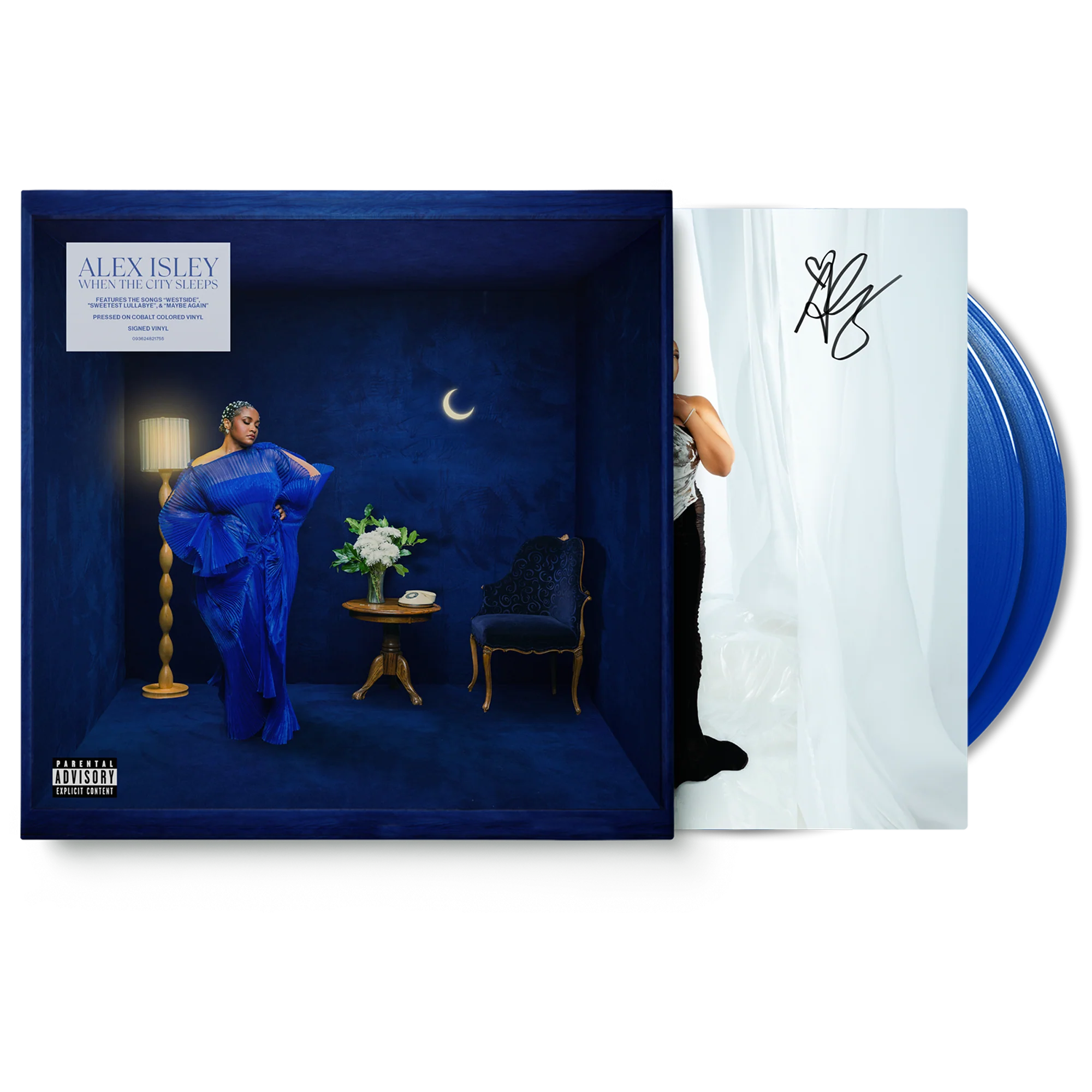 Alex Isley When The City Sleeps Cobalt Blue Vinyl with Signed Insert
