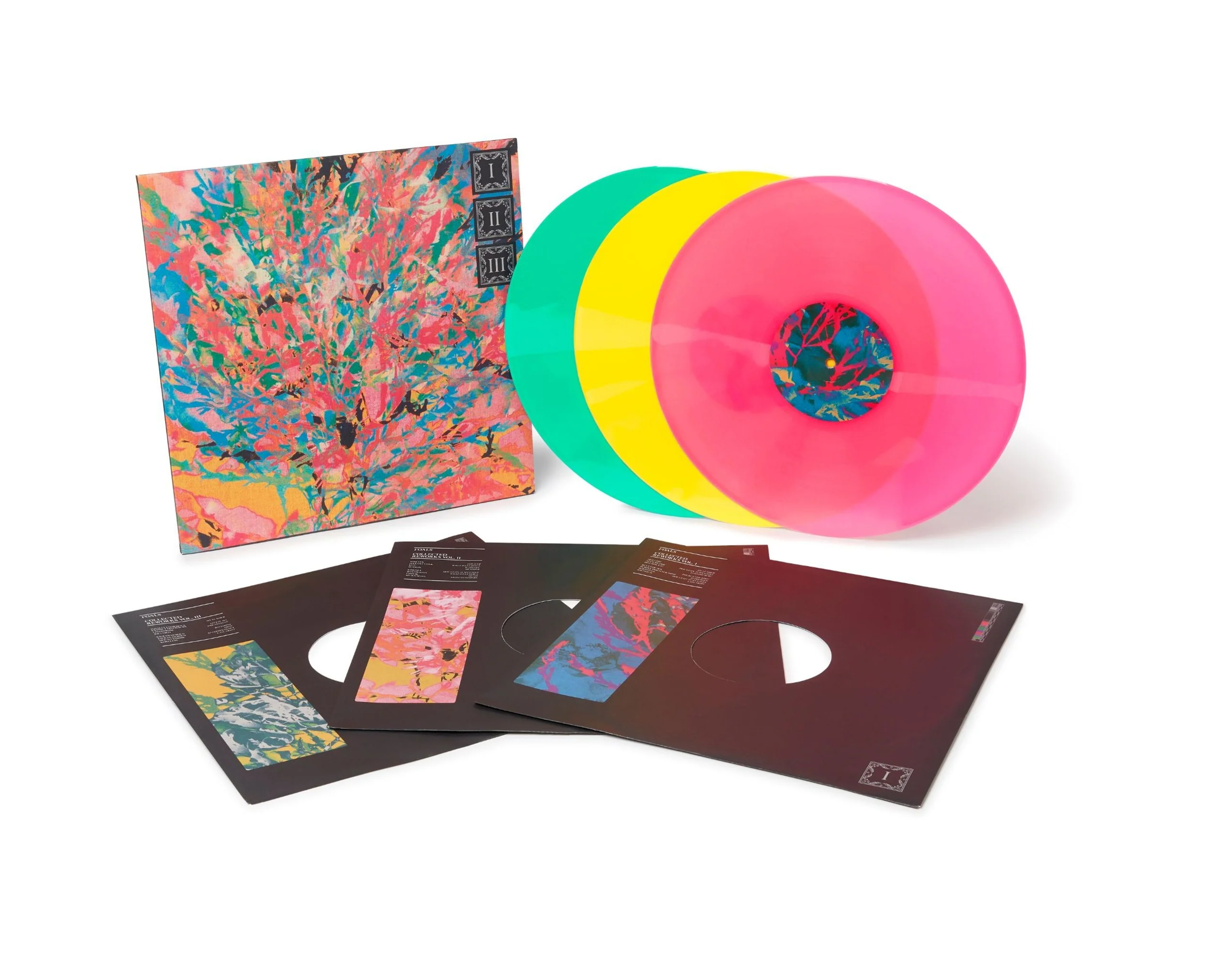 Foals Collected Reworks 3LP Colored Vinyl in Slipcase