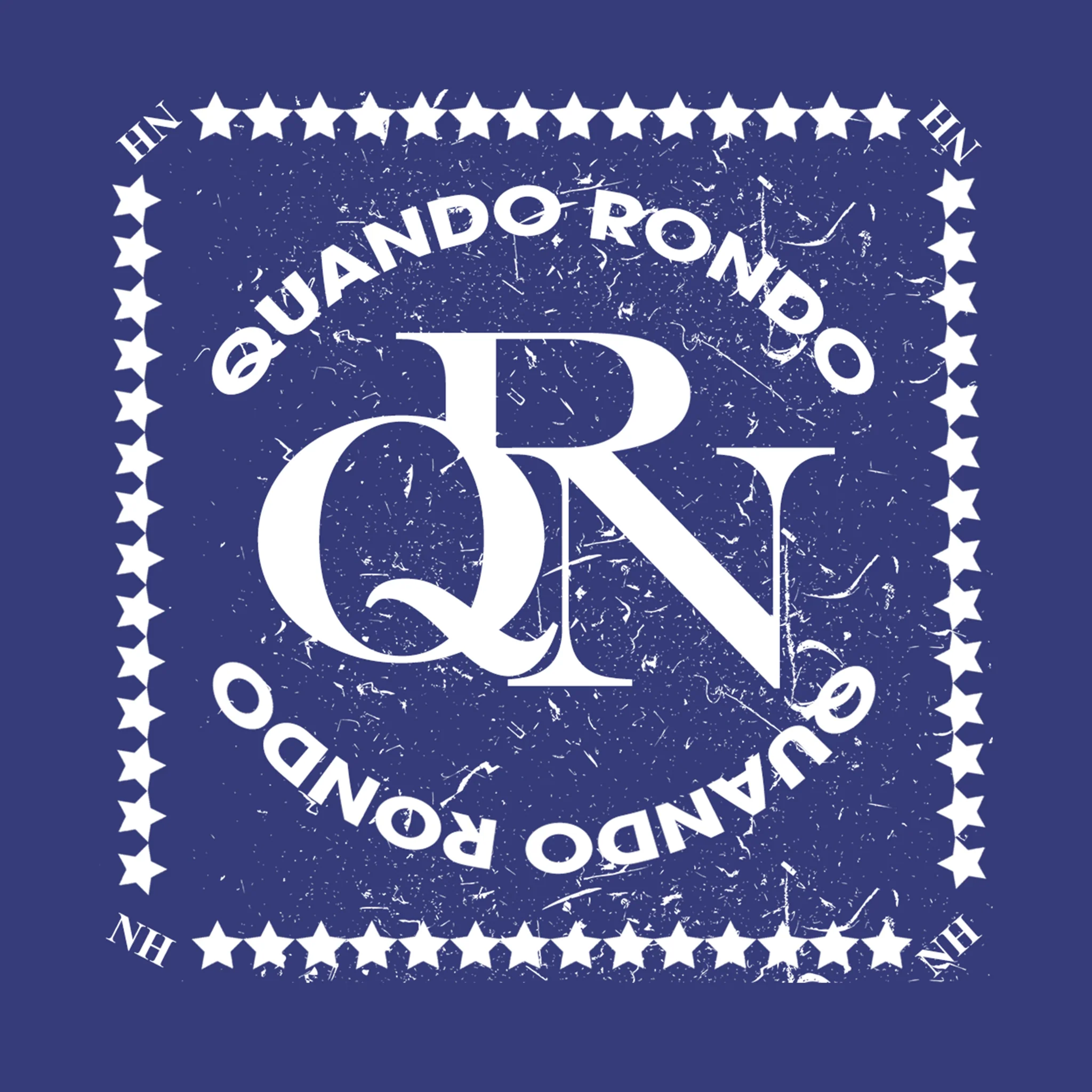 Quando Rondo Bandana with Star Square Print