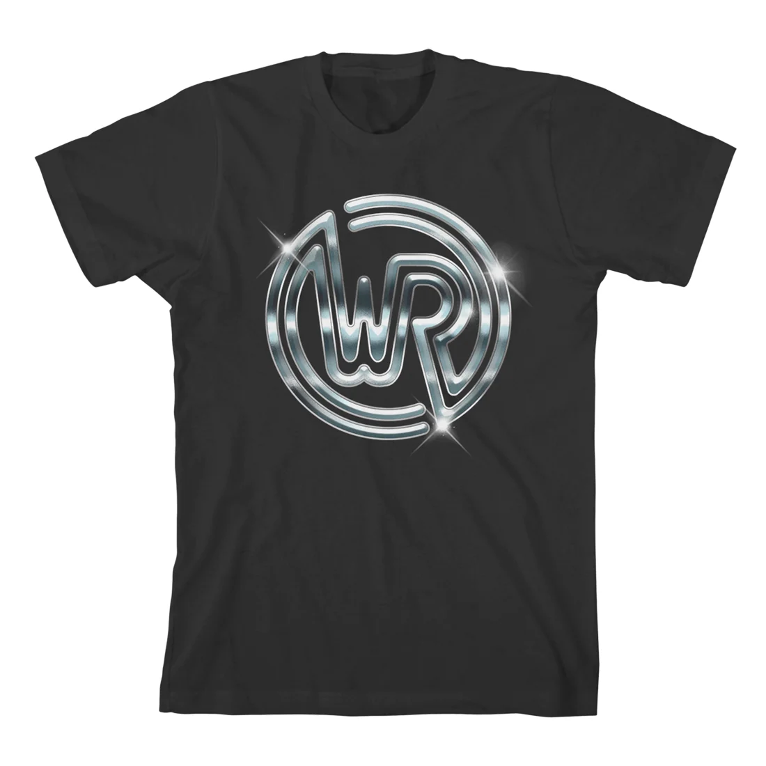 White Reaper Chrome Logo 黑色 T 恤