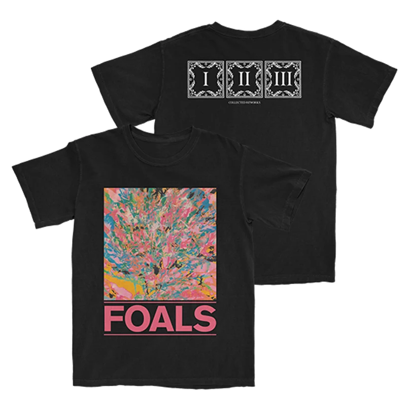 Foals Collected Reworks T-Shirt in Black Ring-Spun Cotton