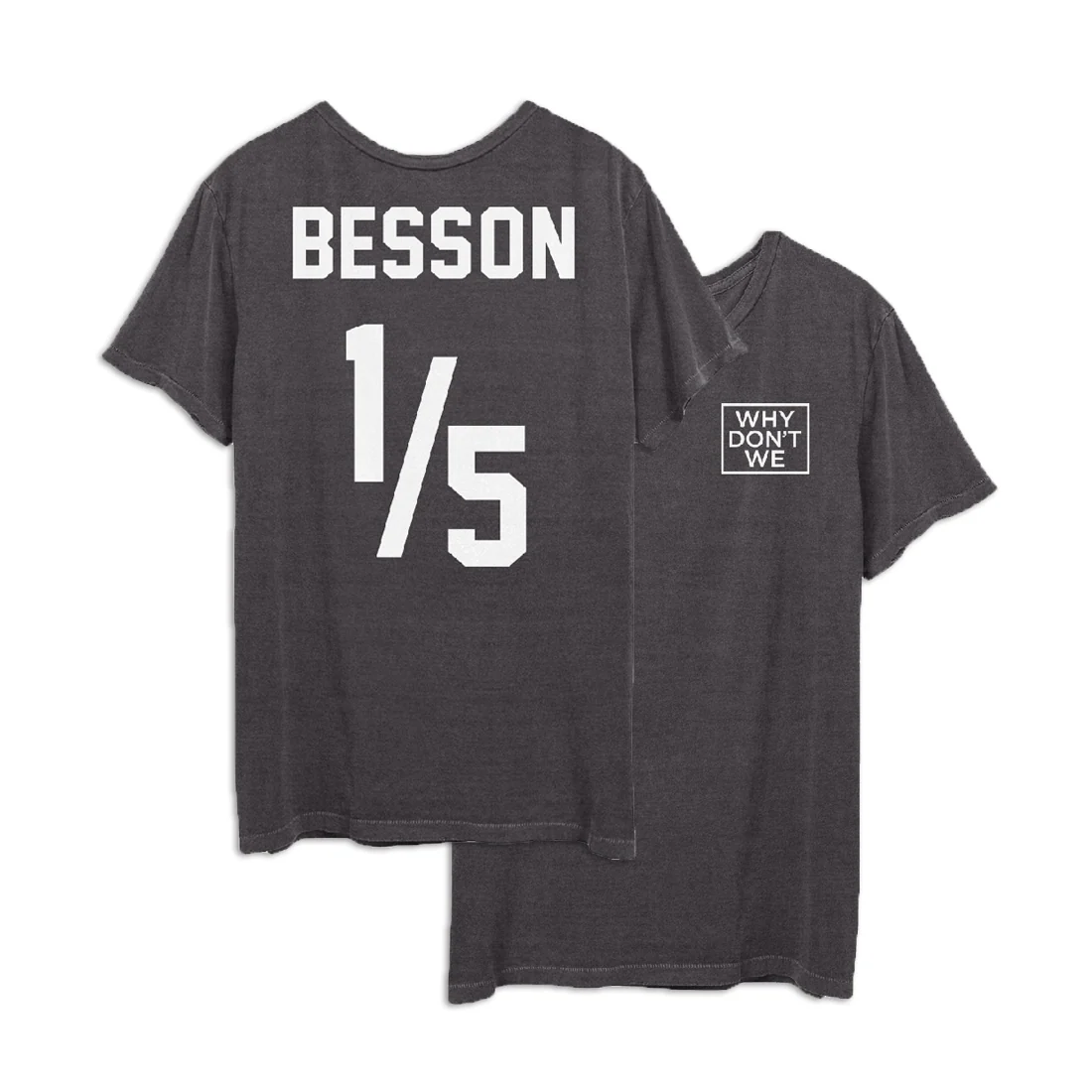 Why Don't We 1/5 Jersey Corbyn Black Tri-Blend T-Shirt