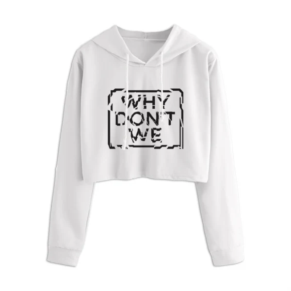 Why Don't We Logo 短款连帽衫