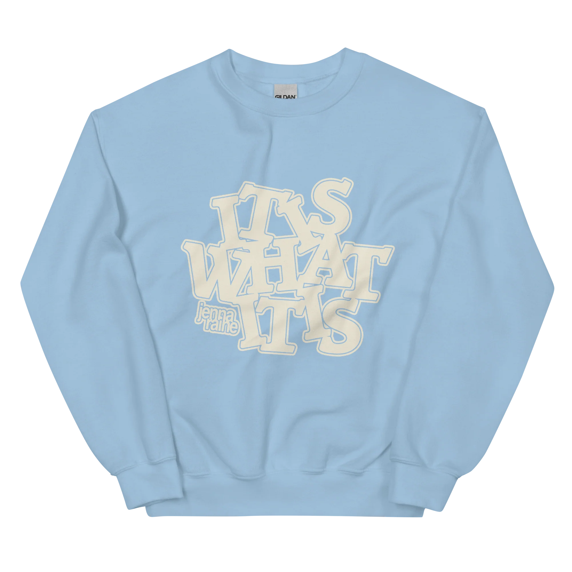 IIWII Crewneck Classic Fit Sweatshirt in Light Blue