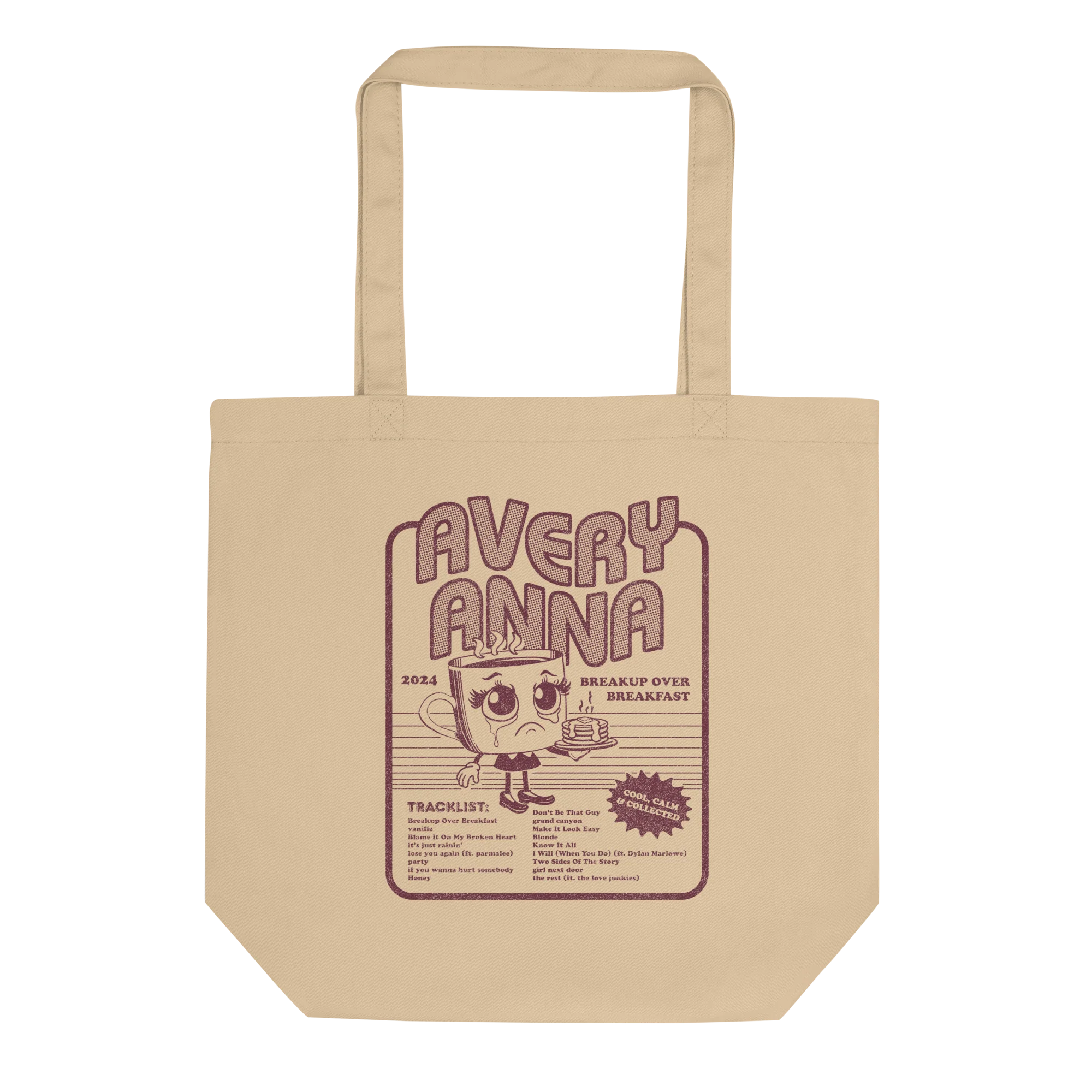 Ms. Coffee Cup Tote Bag in Certified Organic Cotton