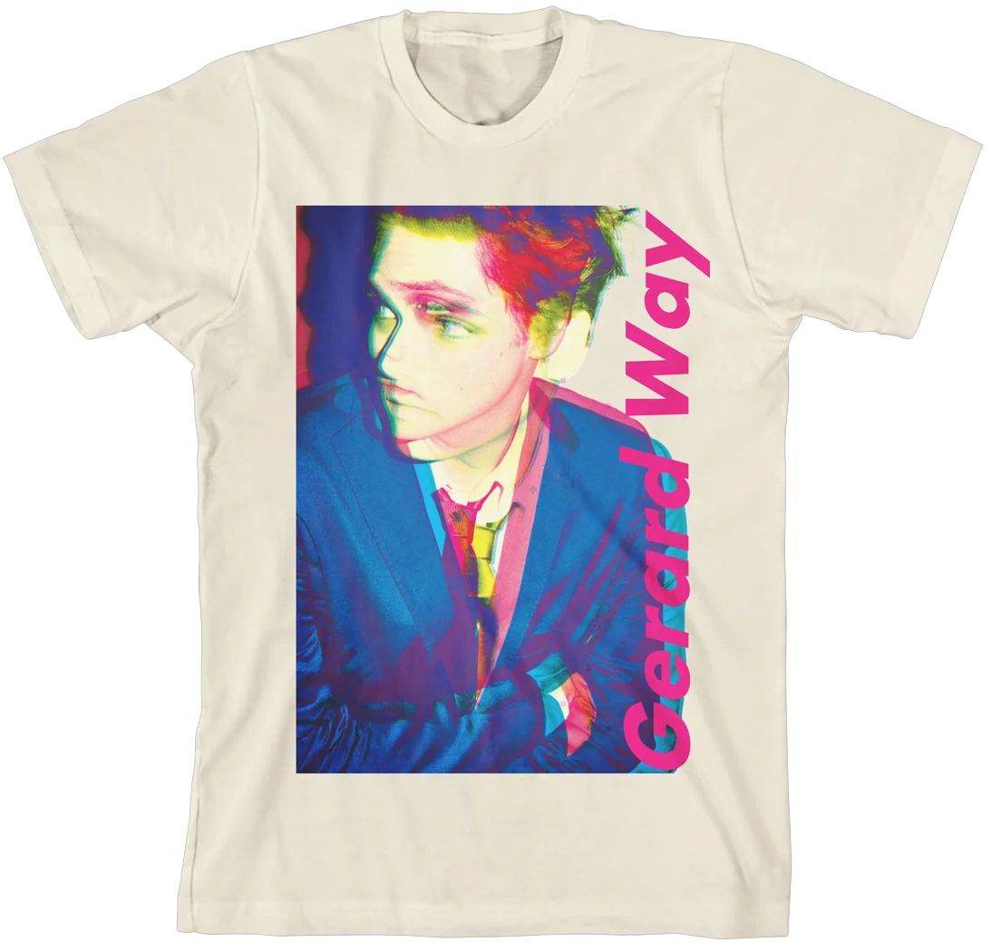 Processed Unisex T-Shirt with Gerard Way Photo Artwork