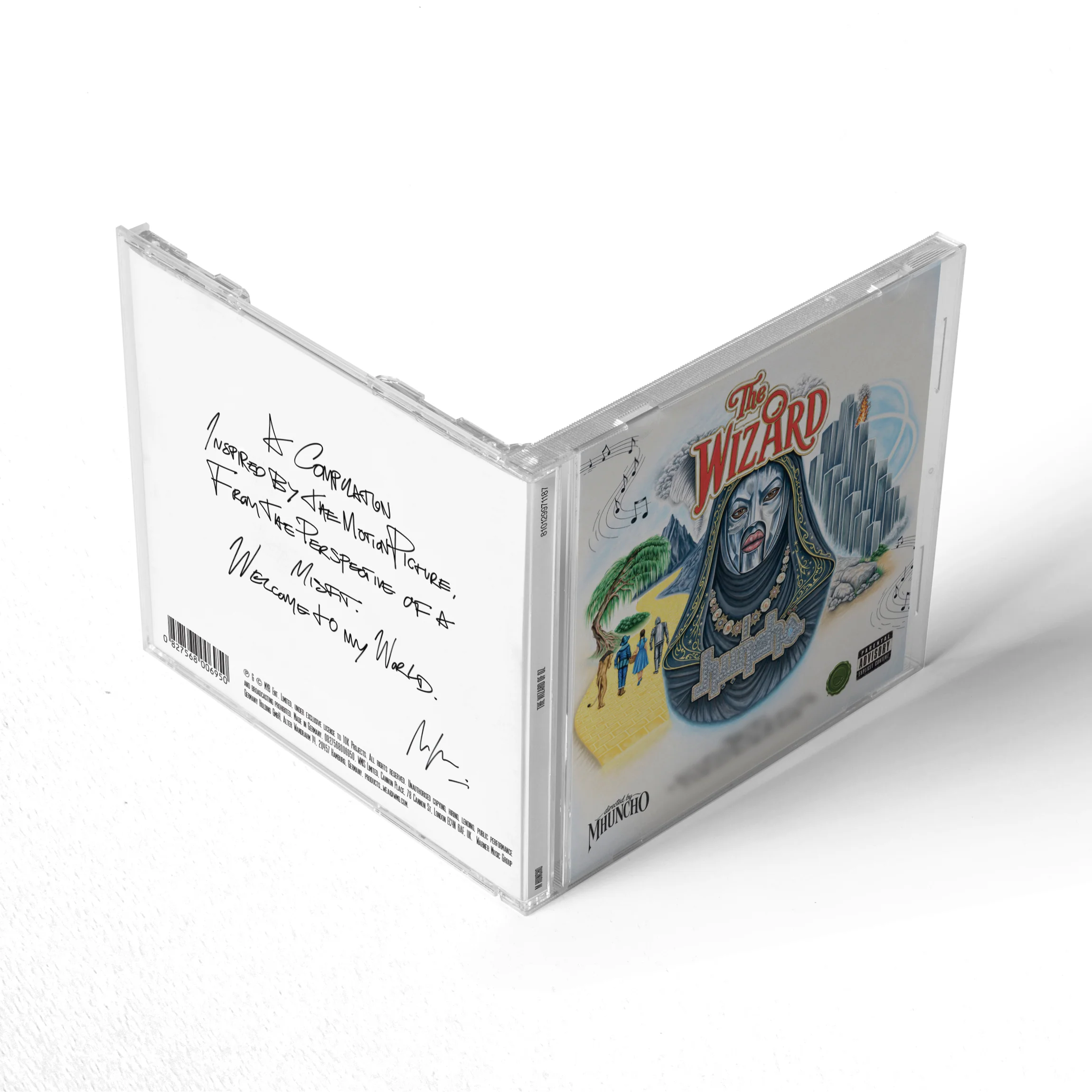 M Huncho THE WIZARD Album on Standard Black CD