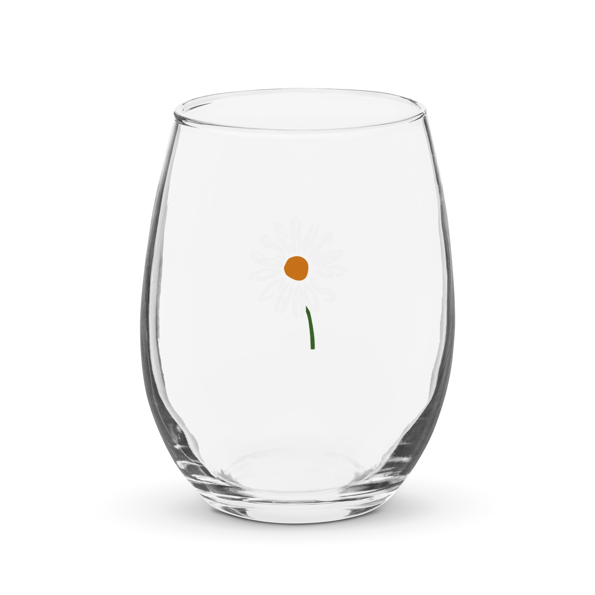 Observing Chaos Stemless Wine Glass