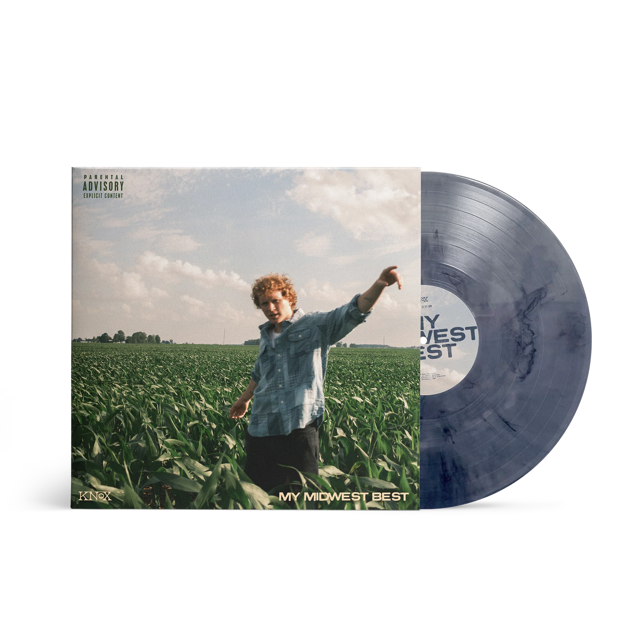 Knox My Midwest Best Album on Pure Denim Vinyl