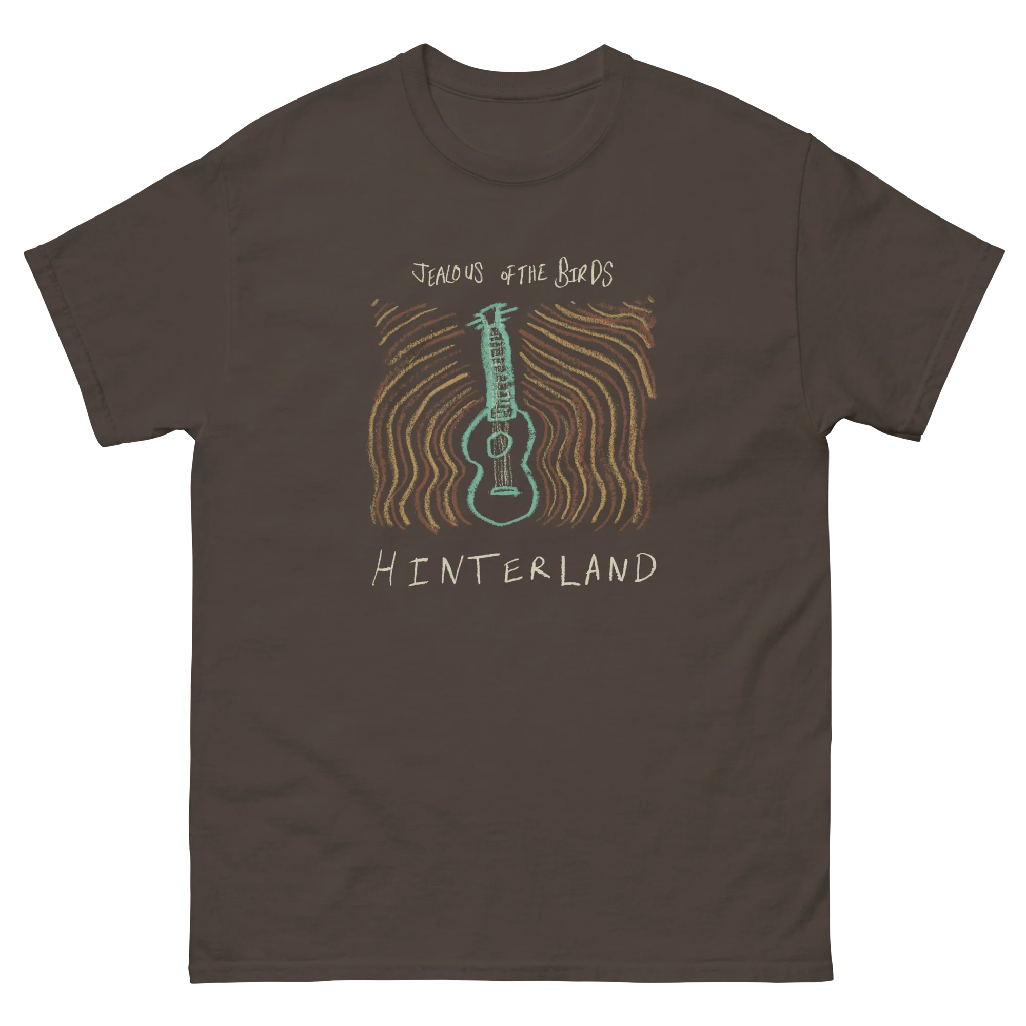 Hinterland Artwork T-Shirt in Dark Chocolate