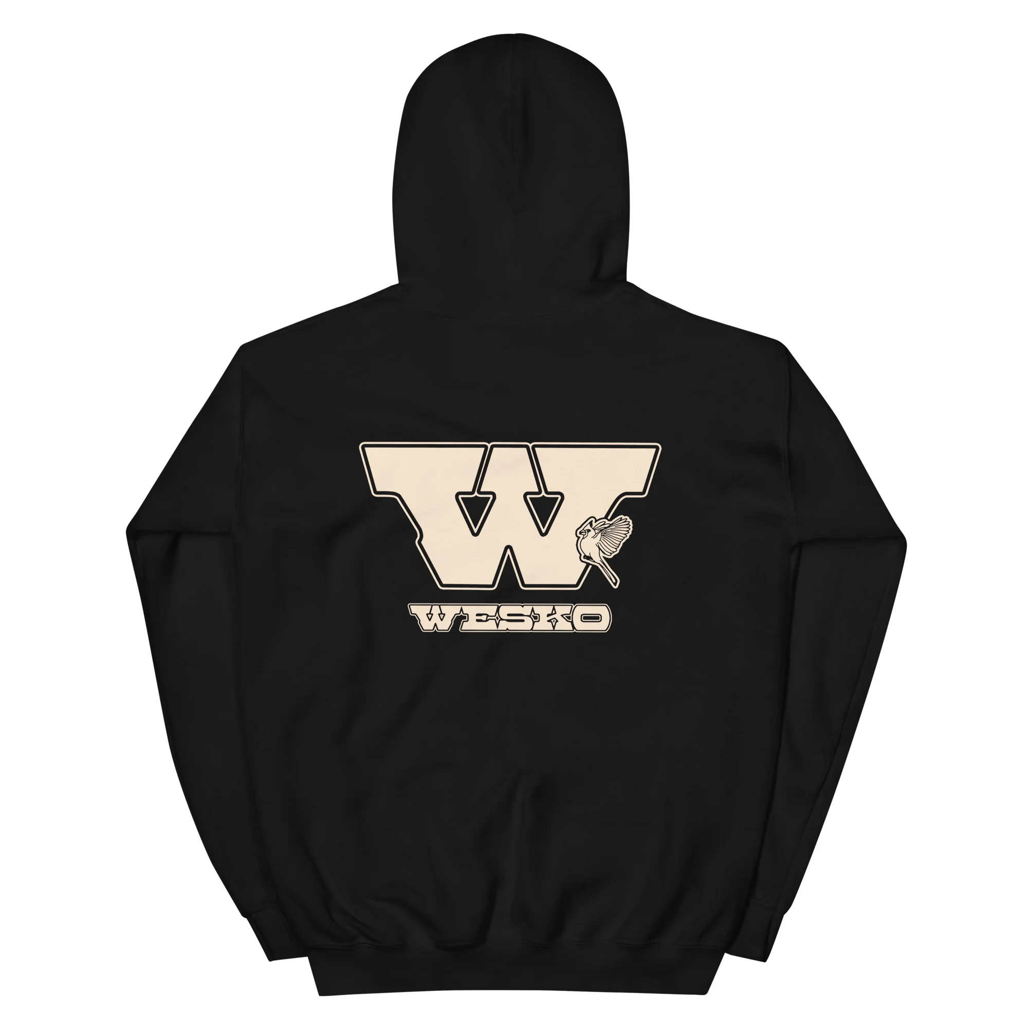 Cardinal Logo Black Hoodie in Cotton Polyester Blend