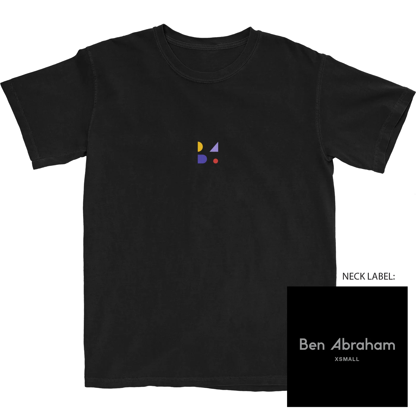 Ben Abraham Logo Tee 黑色棉质中性版型