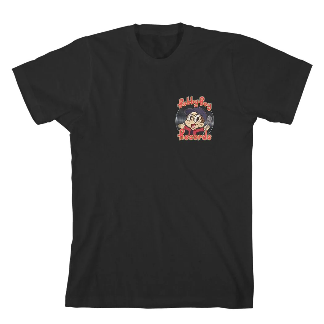 Bobby Boy Records Little Bobby T-Shirt in Black, Classic Fit