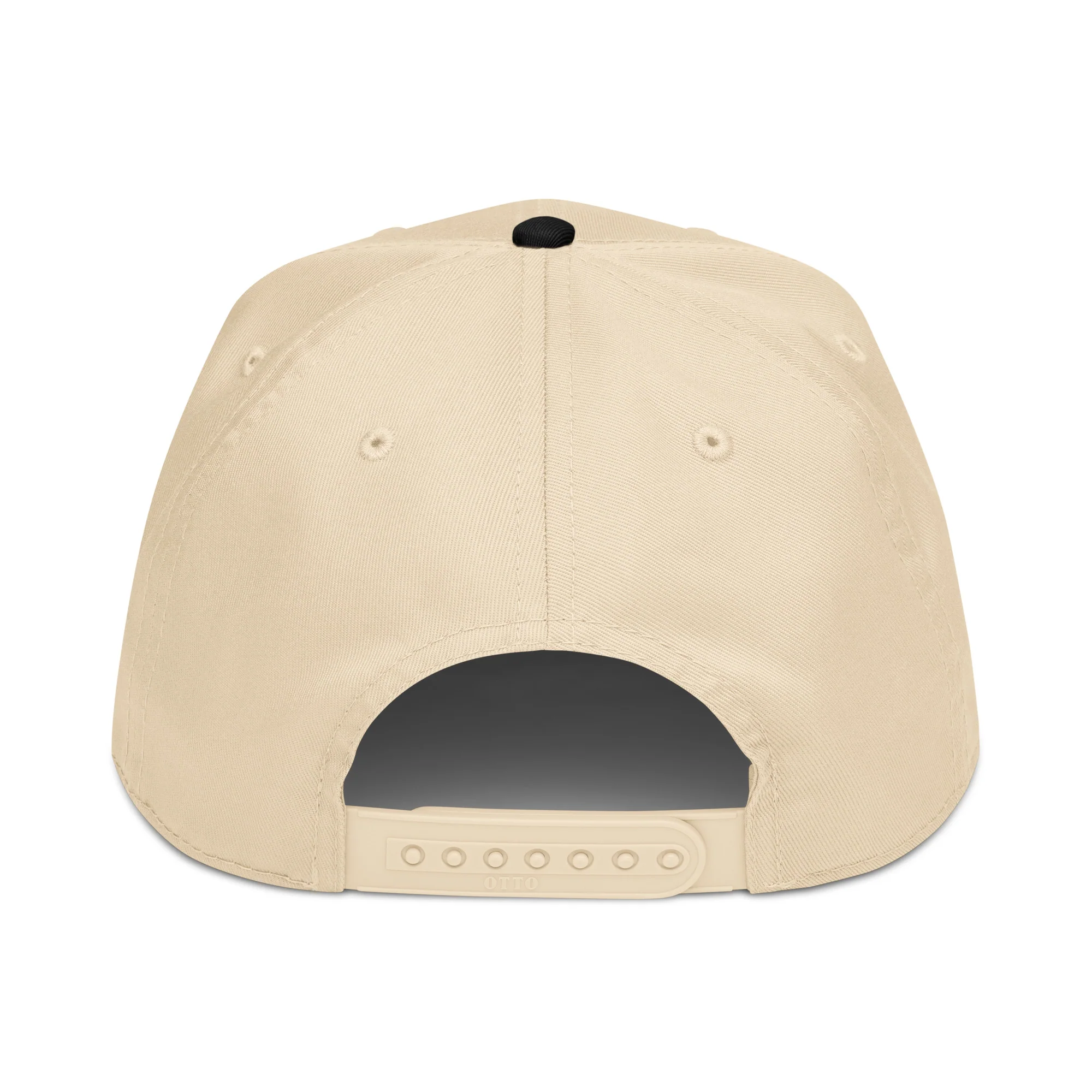 Cardinal Logo Embroidered Hat in Black and Natural Cotton