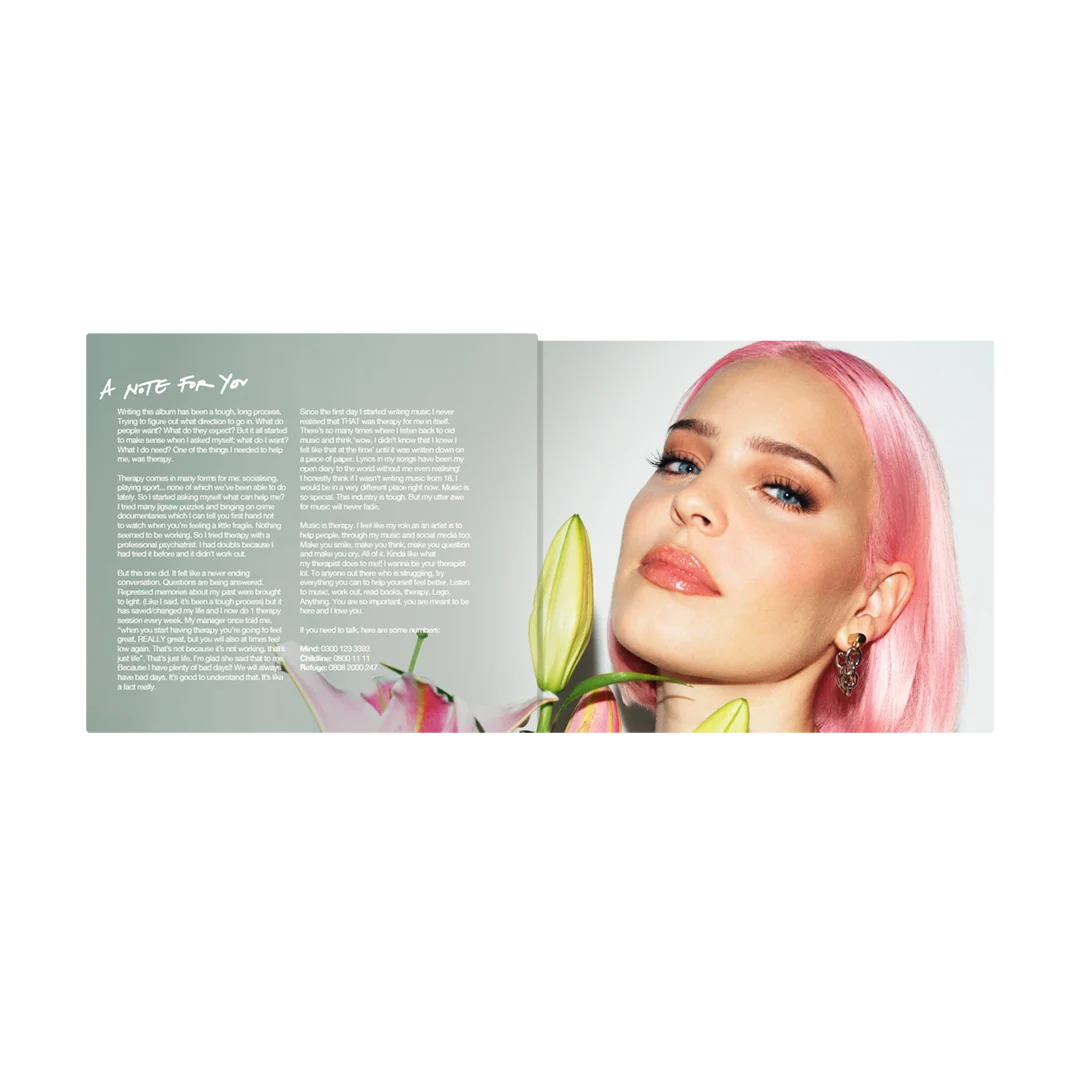 Anne-Marie Therapy CD in Standard Digipak Packaging