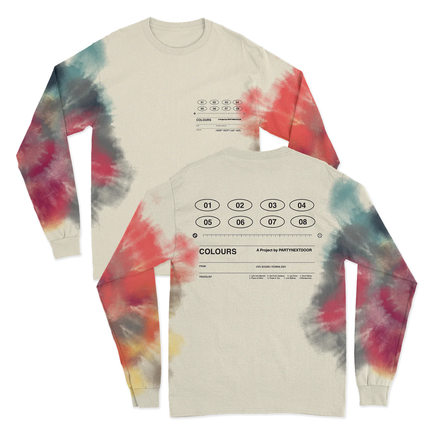 COLOURS 限量版扎染圆领卫衣