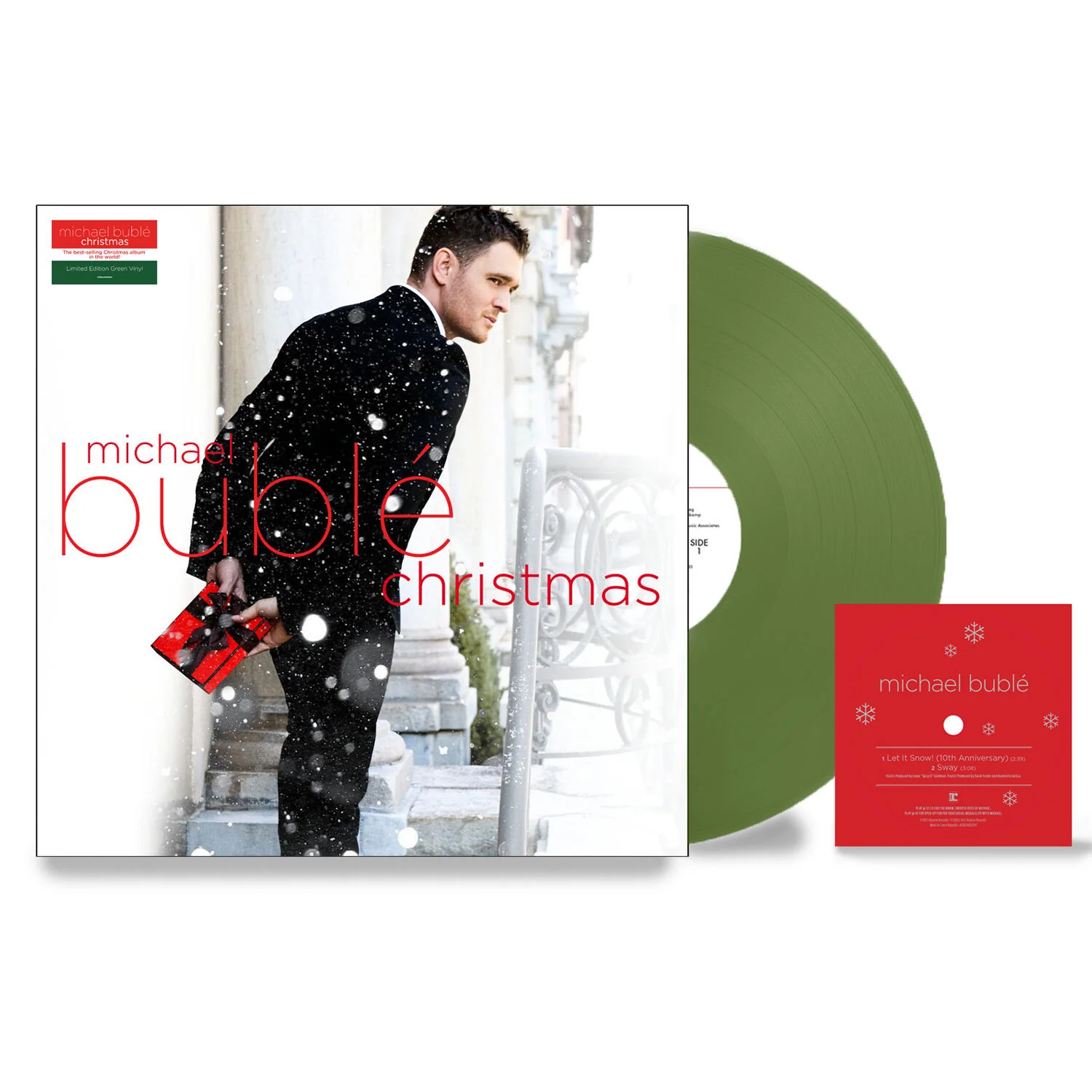 Michael Bublé Christmas Green Vinyl LP with Flexidisc