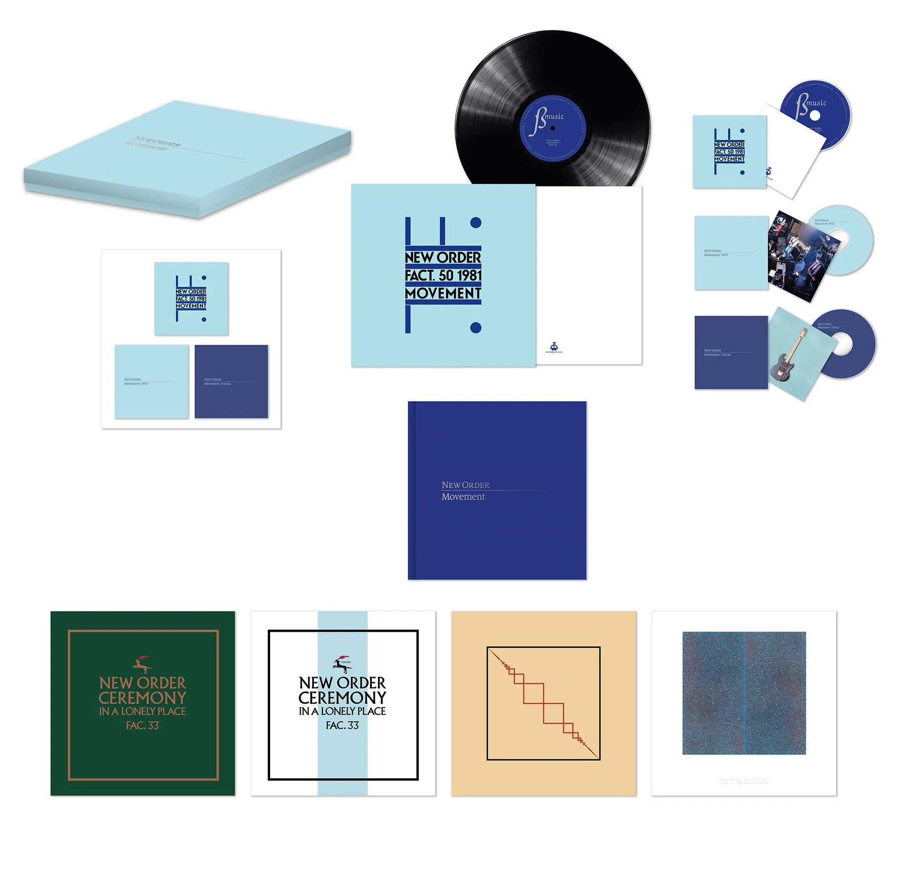 New Order Movement 终极版套装，1LP/2CD/1DVD