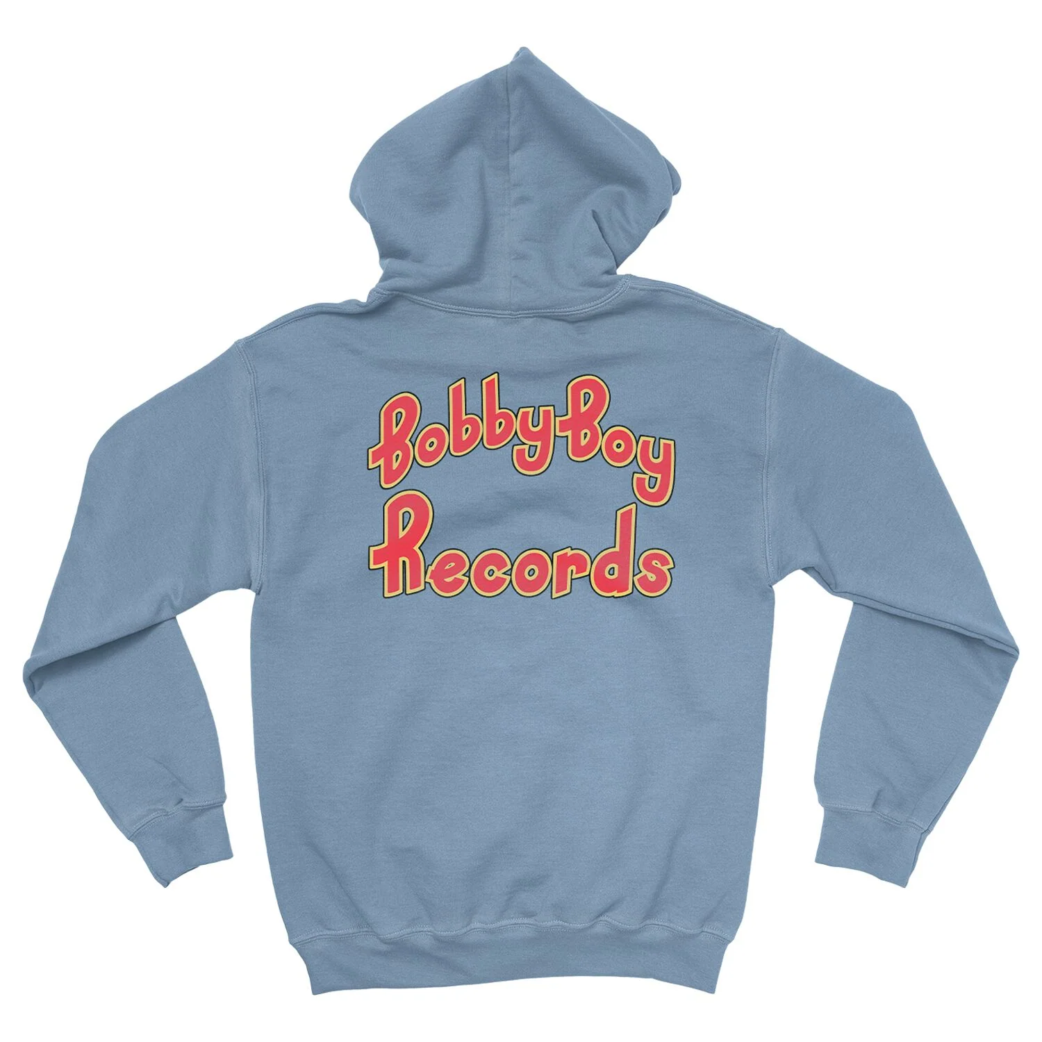 Bobby Boy Records Light Blue Hoodie in a Poly Cotton Blend