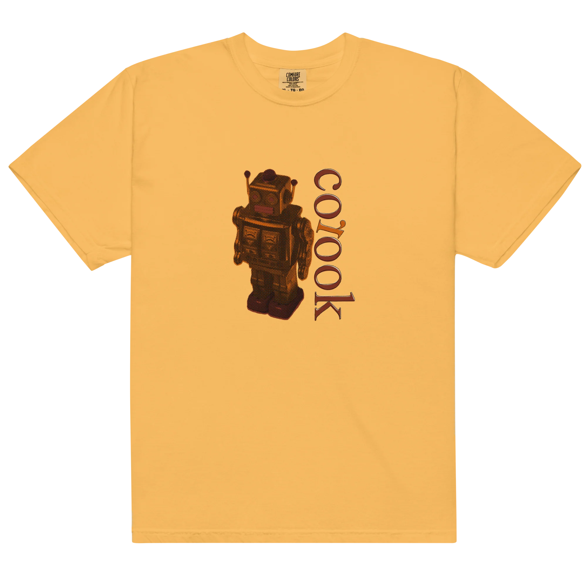 Corook Robot T-Shirt in Golden Yellow