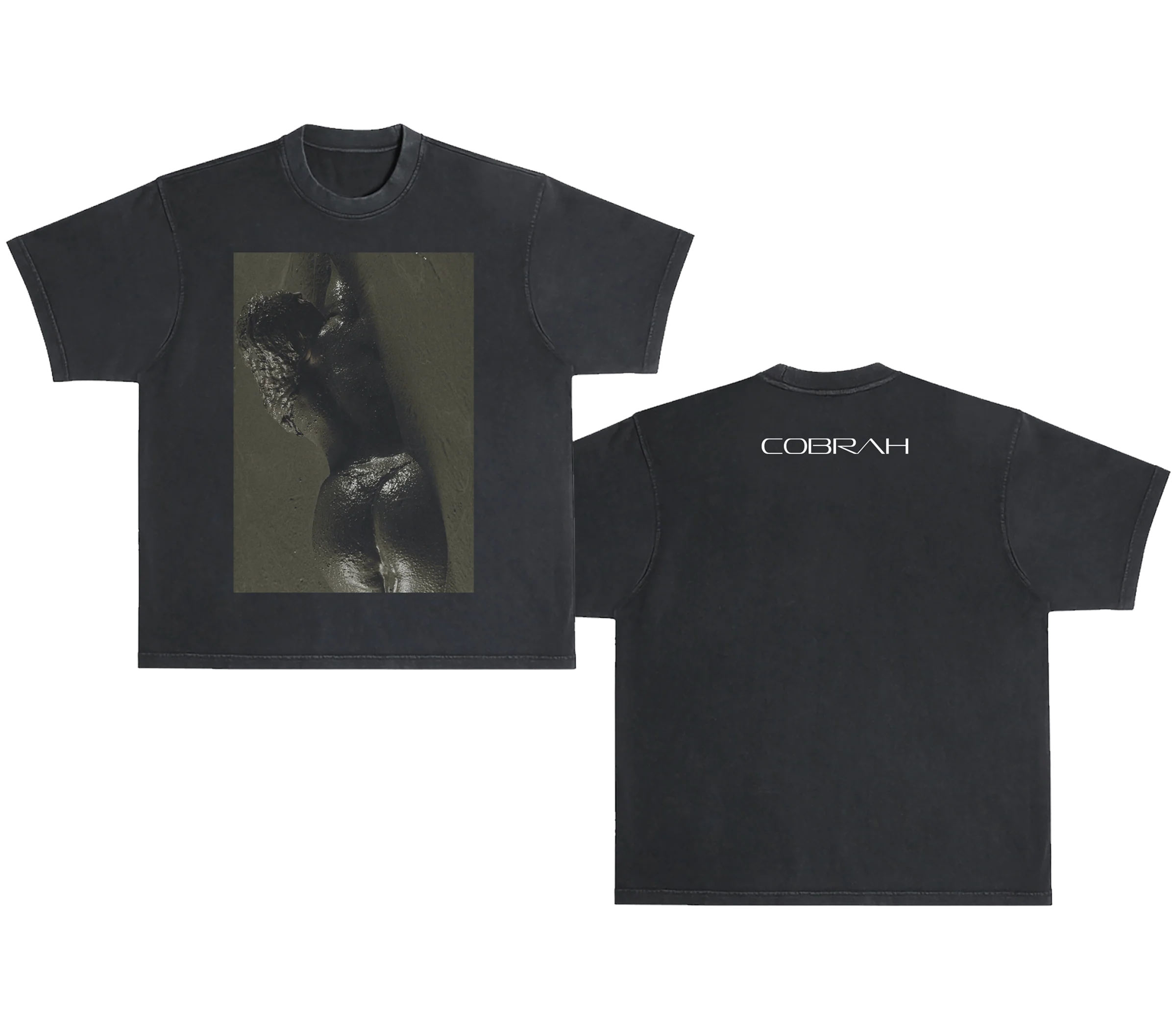 Mud Photo T-Shirt, Heavyweight Cotton with Cobrah Prints