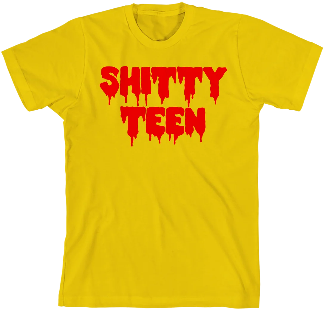Shitty Teen Gold Unisex T-Shirt by Lindsey Way