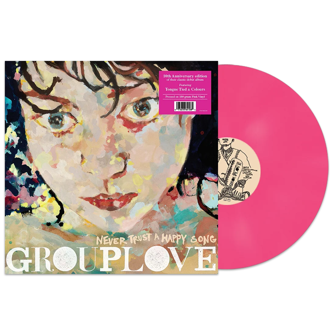 Grouplove Never Trust A Happy Song 10th Anniversary Pink Vinyl