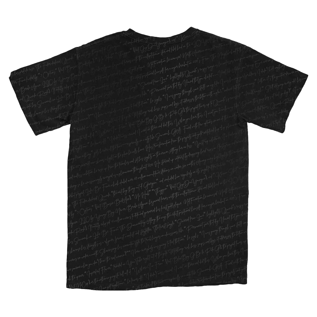 Quando Rondo Diary All Over Heart T-Shirt Black Unisex