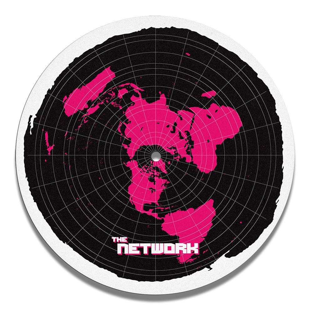 The Network 的 Flat Earth 黑胶唱机垫