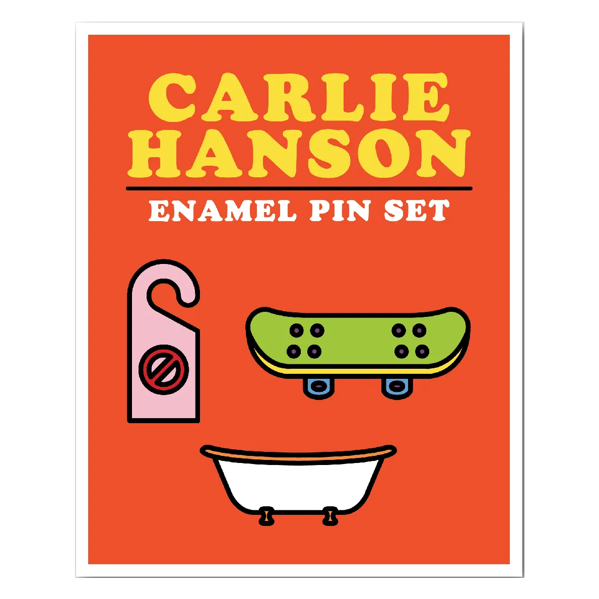 Carlie Hanson Enamel Pin Set with 3 Pins