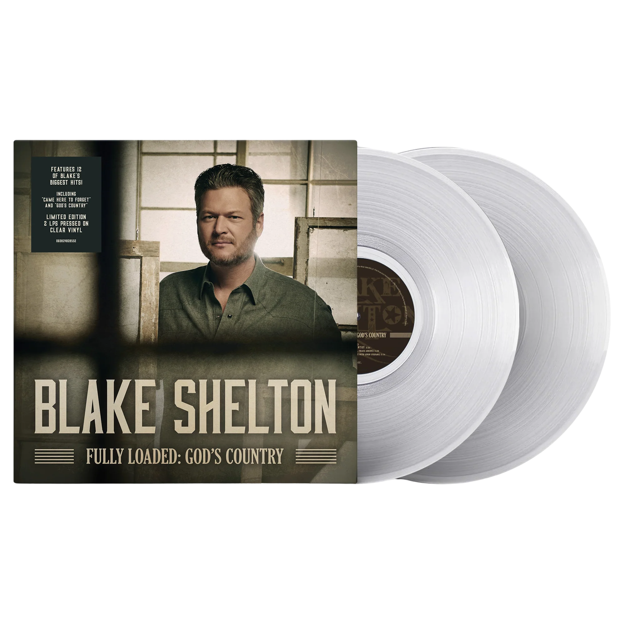 Blake Shelton Fully Loaded: God's Country 2LP 透明黑胶唱片